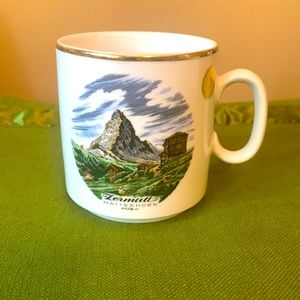 WS Qualitat Hand-Made Zermatt Matterhorn Alps Souvenir Coffee Mug